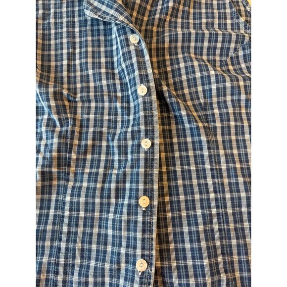 Venezia Jeans Women 18/20 Plaid Vest Western Rodeo Cowgirl Country Cottage Blue - Picture 3 of 4